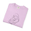 Camiseta Madre y Gato Abrazo | Camiseta Minimalista de Arte Lineal para Mamás de Gatos