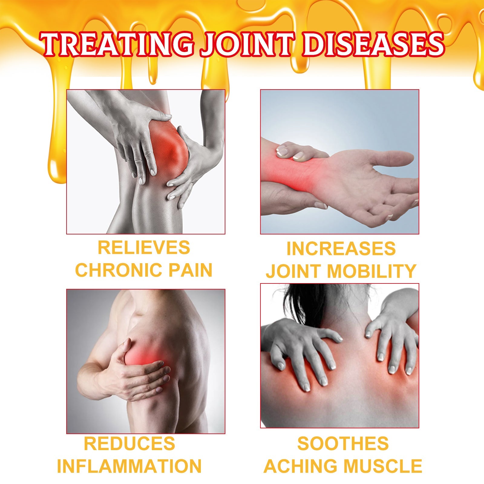 Bee Venom Joint Care Cream, Relieving Joint Muscle Soreness And Body Discomfort Care Massage Cream - Korvel
