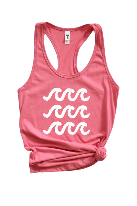 Waves Racerback Tank Top