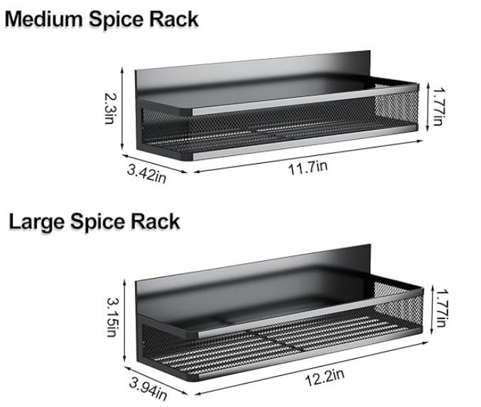 New Magnetic Shelf Moveable Magnetic Fridge Organizer  Rack Seasoning Organizer Spice Rack for Refrigerator - Korvel