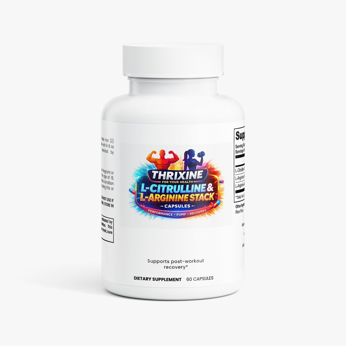Premium L-Citrulline & L-Arginine Stack - Made in the USA
