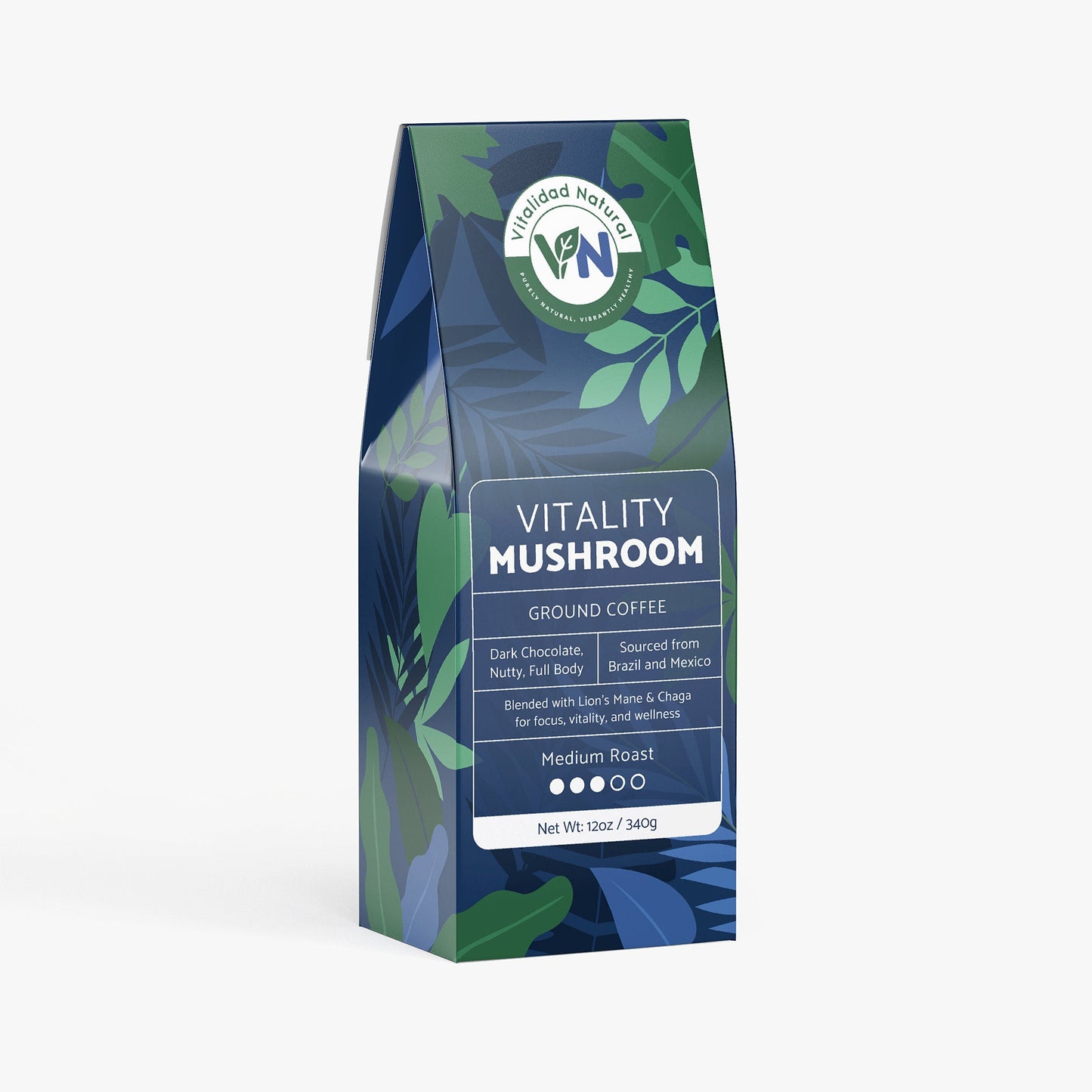 Vitality Mushroom Coffee - Medium Roast Blend