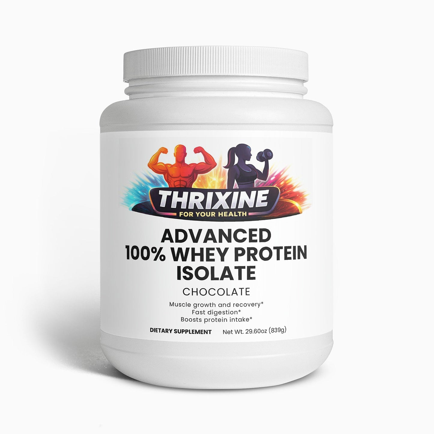 Premium 100% Whey Protein Isolate - Chocolate Flavor