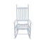 Premium White Wooden Porch Rocker Chair