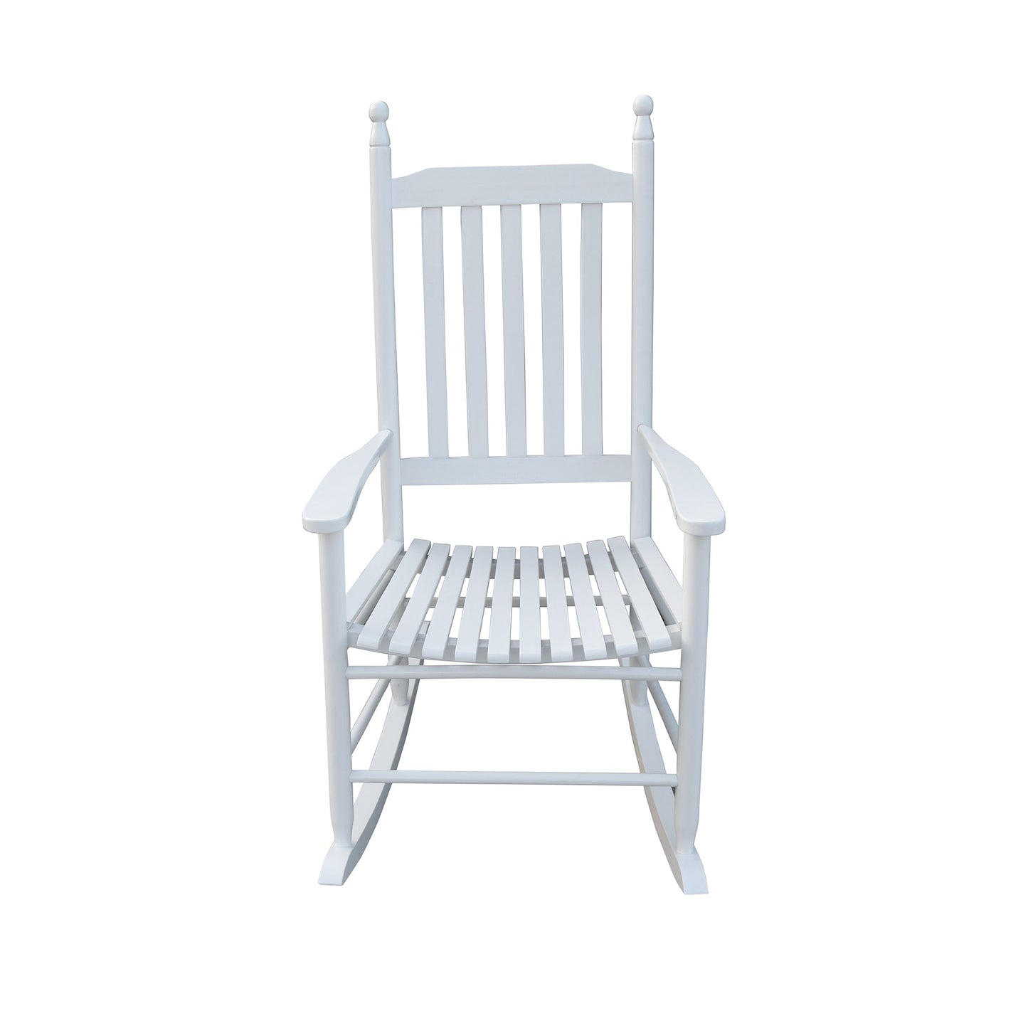 Premium White Wooden Porch Rocker Chair