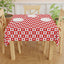 Charming Red & White Paw Print Tablecloth - Korvel
