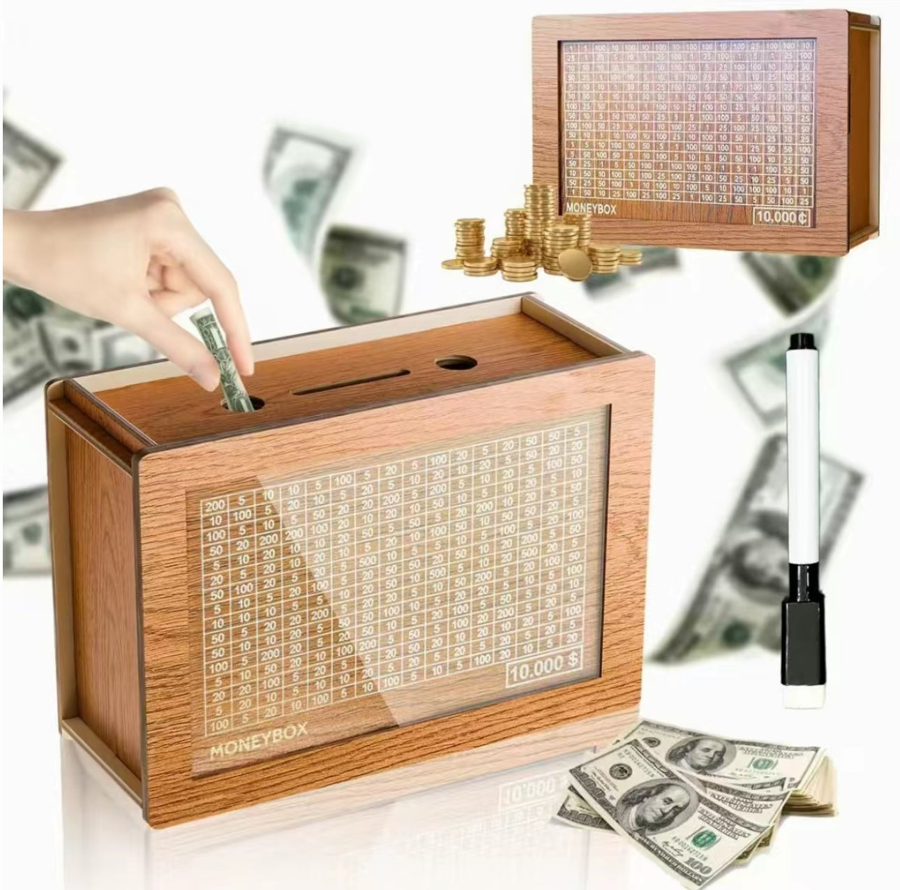 CashTarget Wooden Bank - Korvel