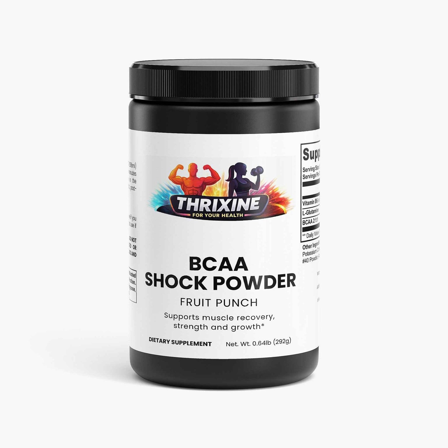 BCAA Shock Powder - Fruit Punch Flavor, Made in the USA