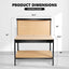 63" Tools Cabinet Working Tables Workbench Tool Storage Workshop Table with Drawers and Pegboard - Korvel