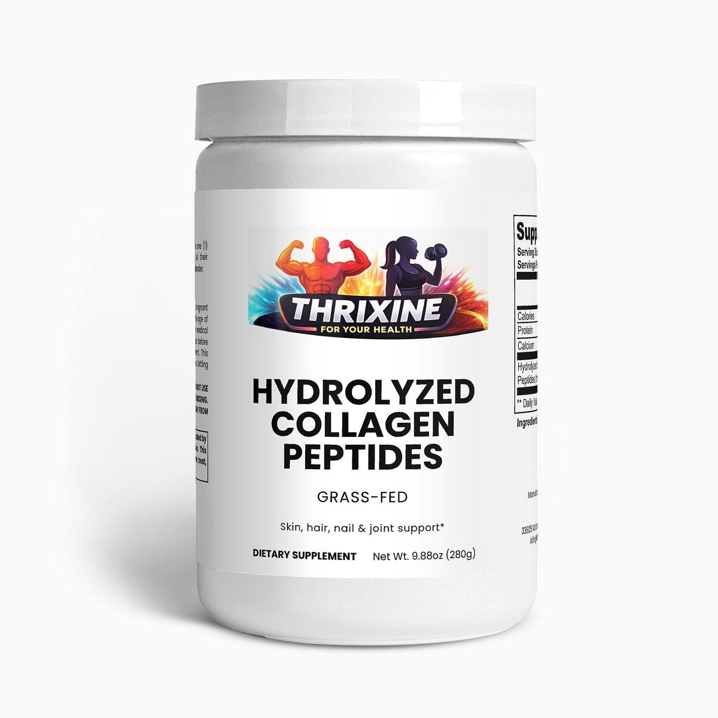 Premium Grass-Fed Hydrolyzed Collagen Peptides - Made in the USA
