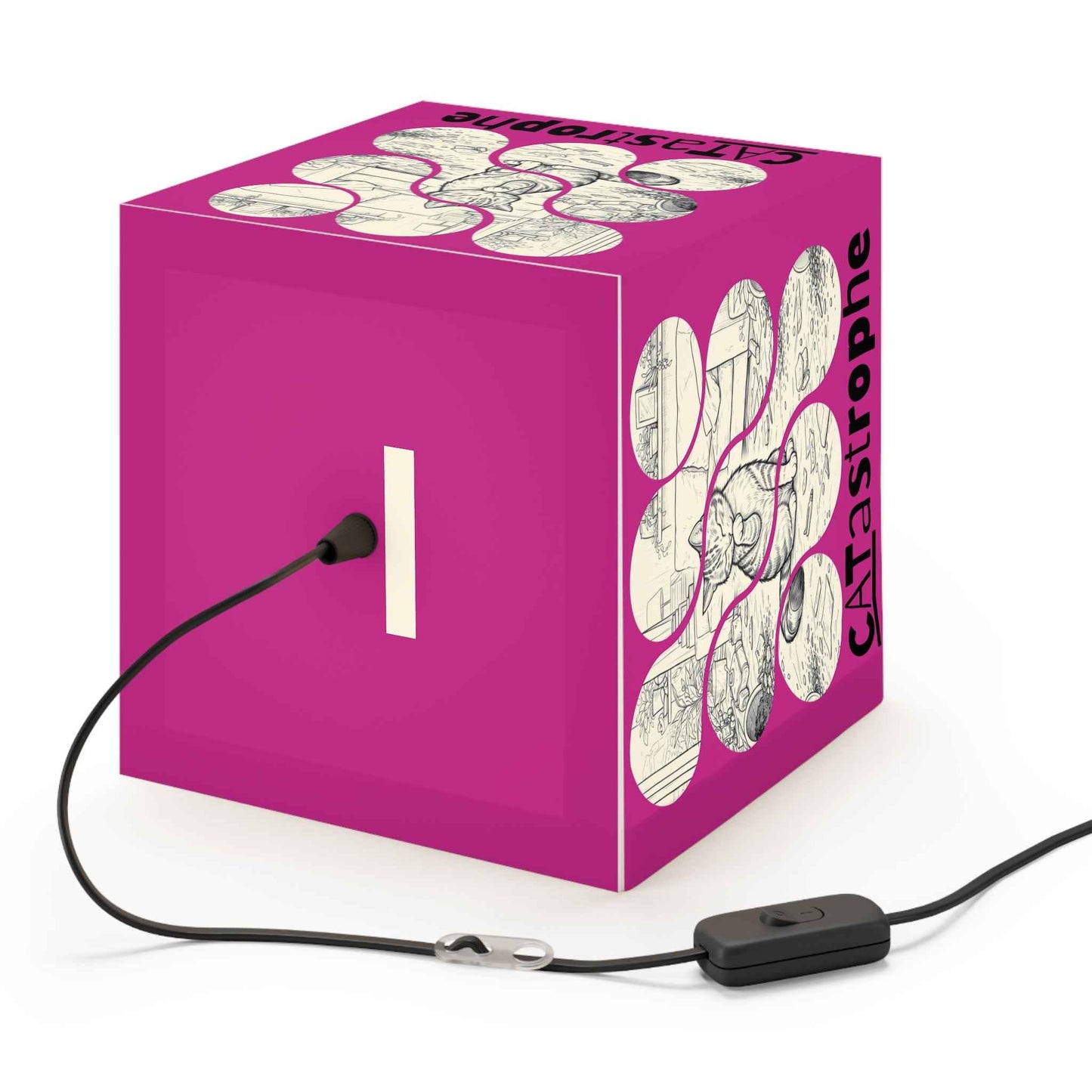 CATastrophe Cat Cube Lamp – Playful Accent for Cat Lovers