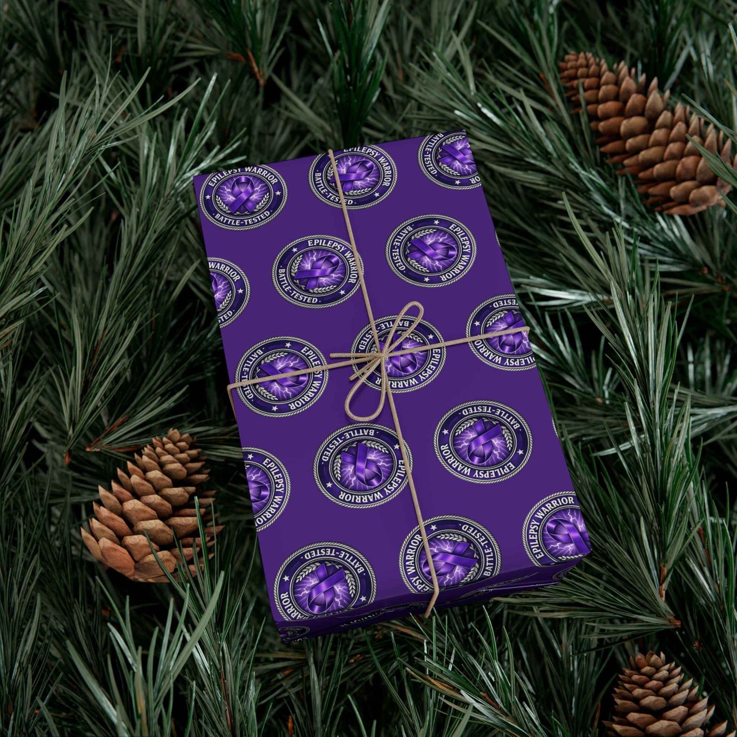 Epilepsy Warrior Gift Wrap - Purple Awareness Paper