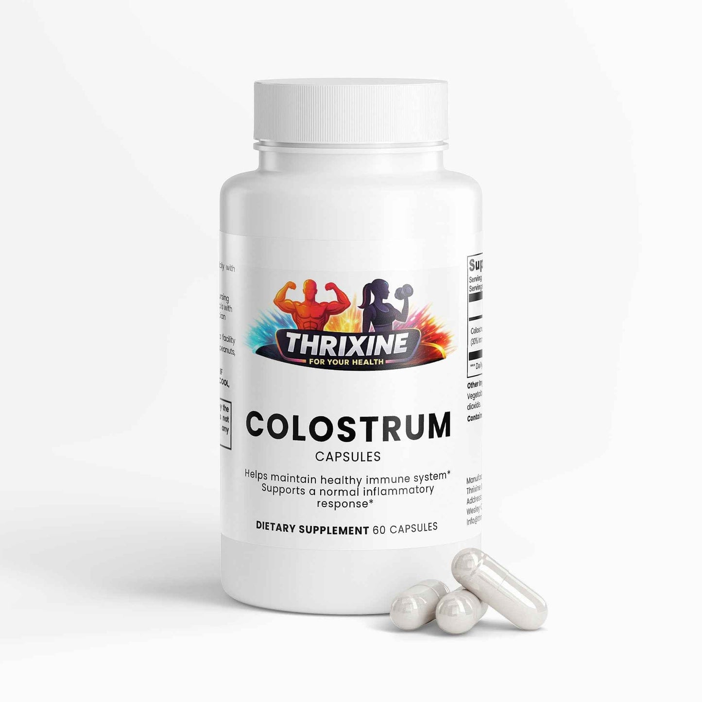 Premium Colostrum Capsules - Made in the USA