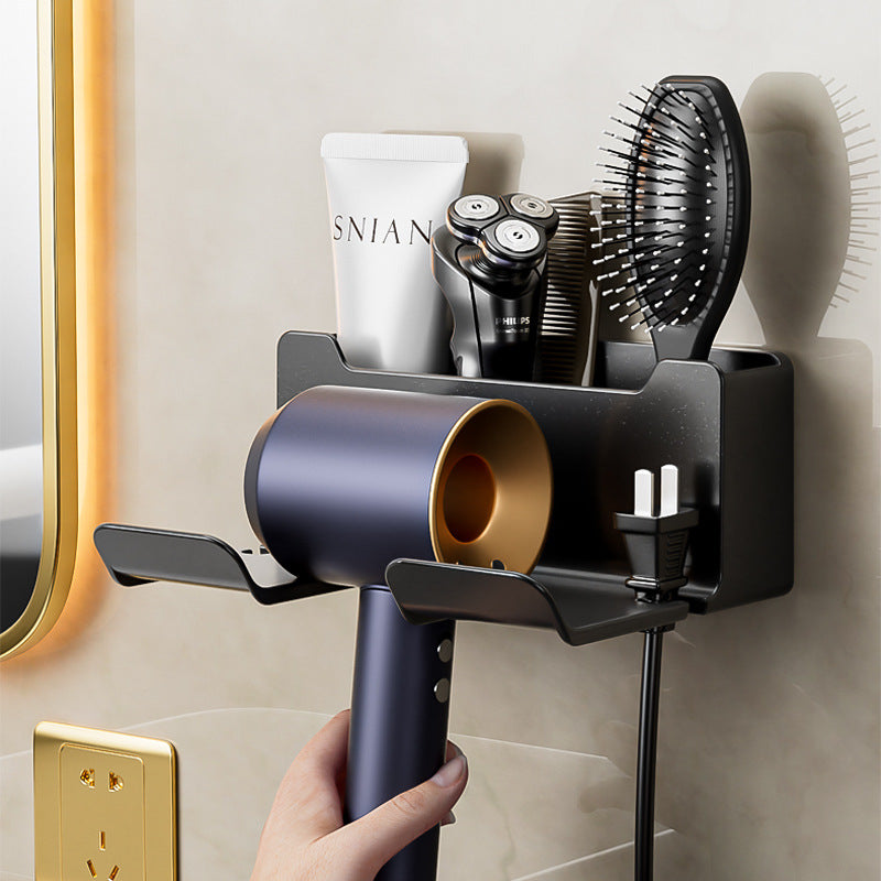 Wall-Mounted Hair Dryer Cover - No Holes Required