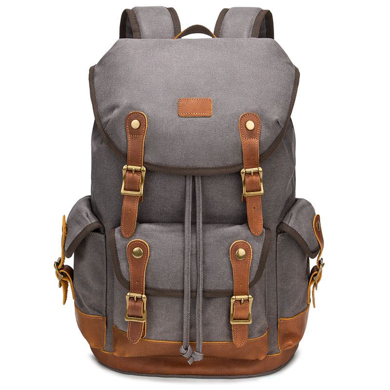 Mochila de Senderismo Vintage Impermeable de Gran Capacidad