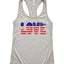 USA Love Racerback Tank Top - Korvel