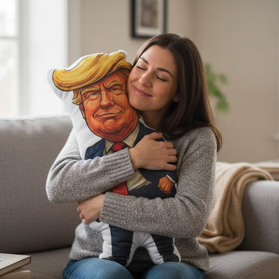 Political Caricature Novelty Throw Pillow