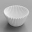 Jumbo White Fluted Baking Cups - 2 1/4" x 1 7/8"
