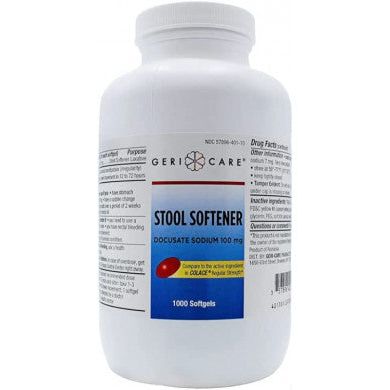GeriCare Docusate Sodium 100 Mg - 1000 Capsules