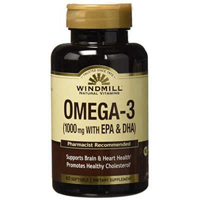 Gélules molles Omega III Epadha Naturel Windmill - 60 Comptes