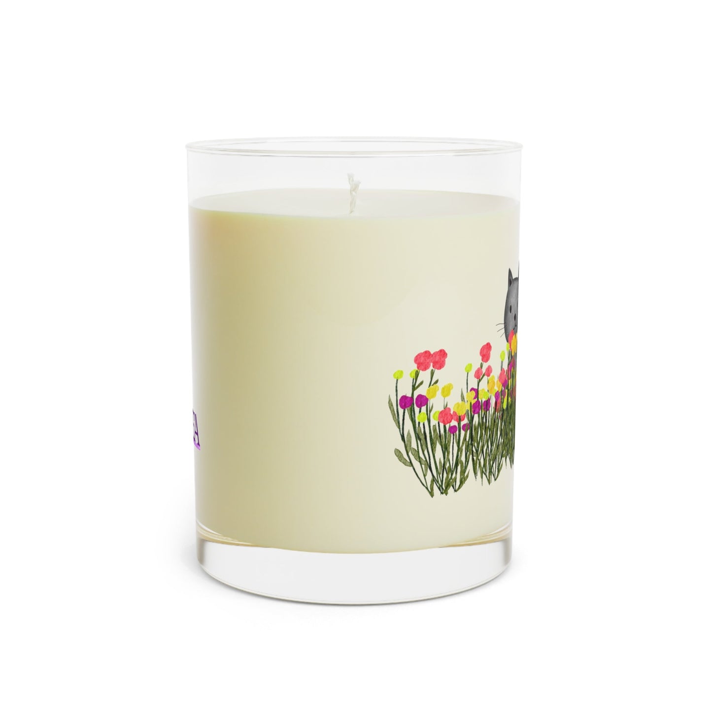 Vela Aromática Gato en las Flores Silvestres