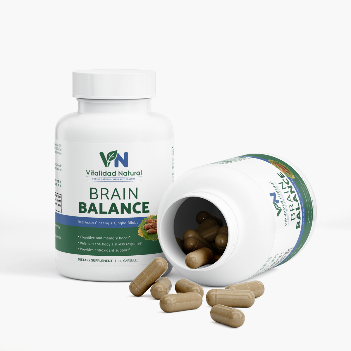 Premium Ginkgo Biloba & Ginseng Capsules