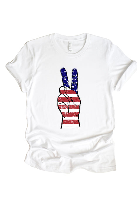 USA Peace Sign 1785 T-Shirt - Korvel