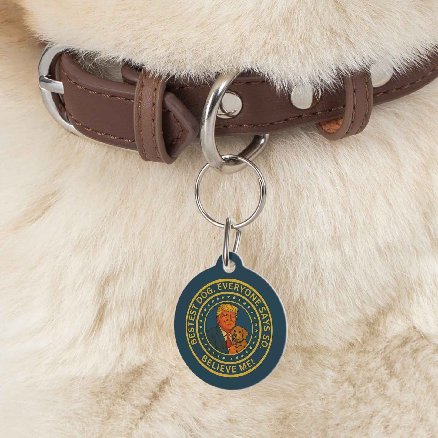 Political Parody Pet Tag - Bestest Dog