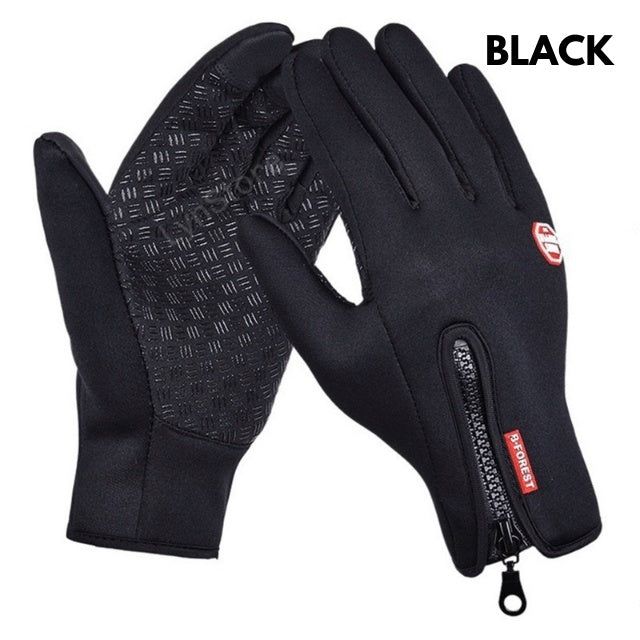 Winter Gloves Touch Screen Riding Motorcycle Sliding Waterproof Sports Gloves With Fleece - Korvel