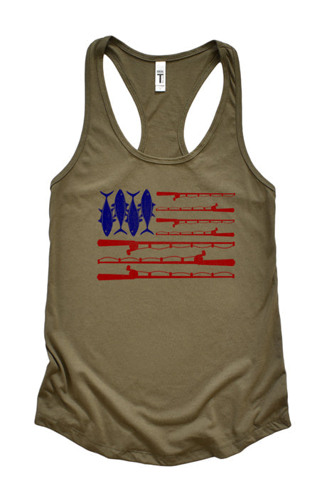 Fish & Guns Flag 1787 Tank Top - Korvel