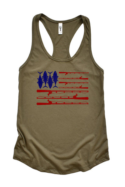 Fish & Guns Flag 1787 Tank Top - Korvel