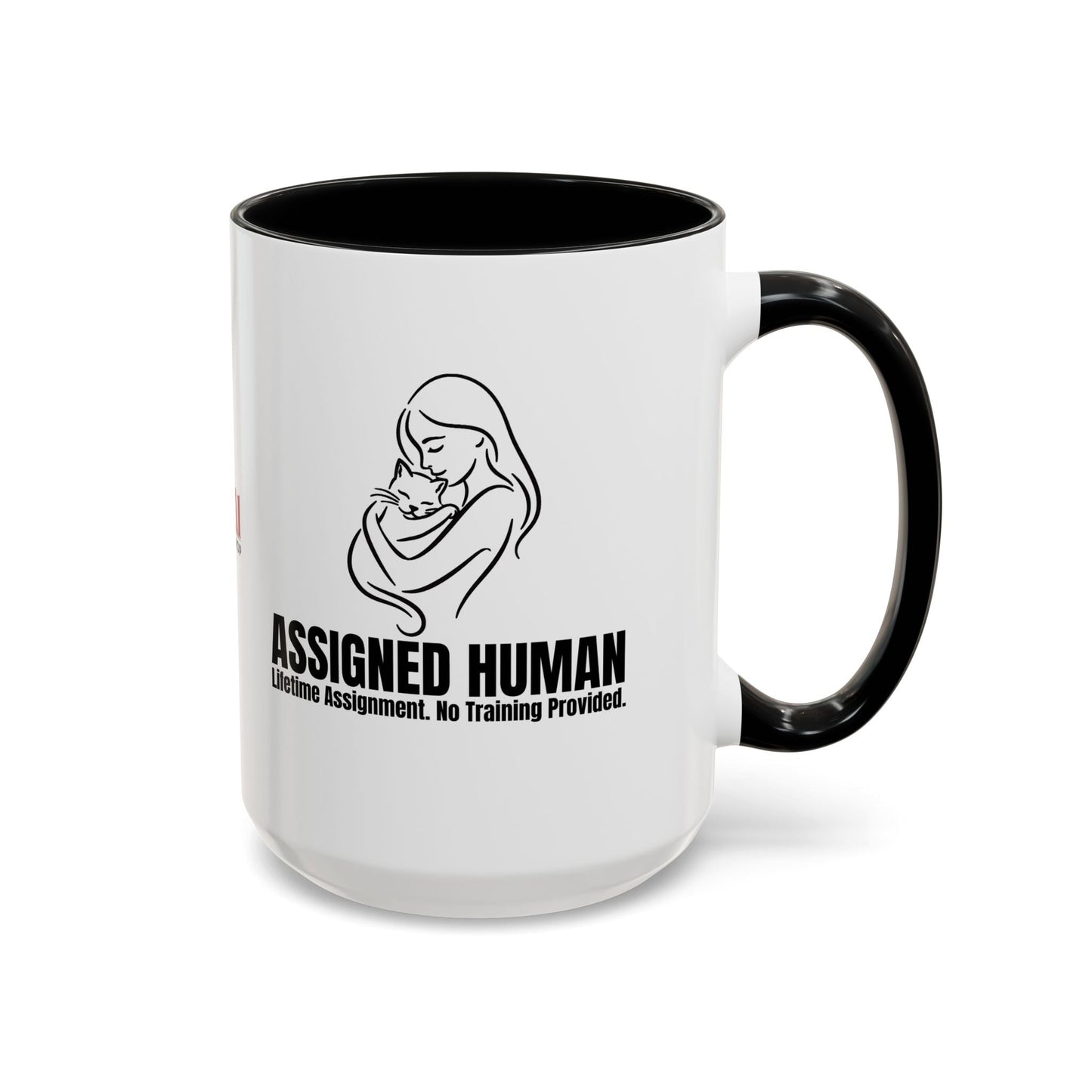 Assigned Human Mug – Cat Coffee Cup
