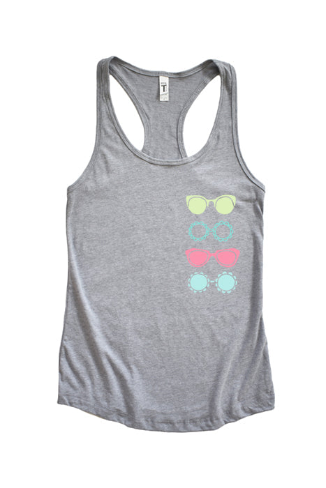 Sunglasses Racerback Tank Top