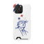 Minimal Line Portrait Samsung Case — Say Less Edition