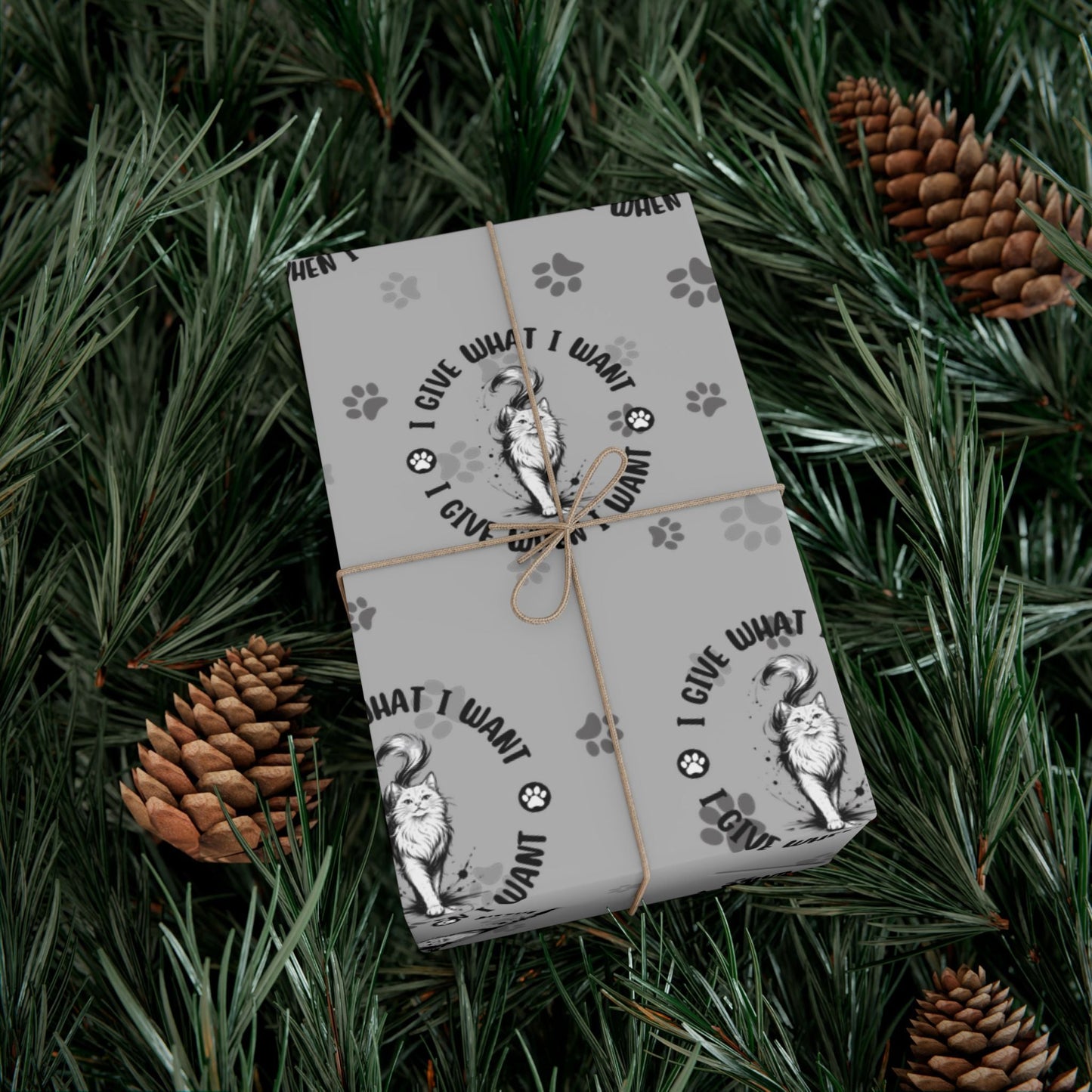 I Give What I Want – Cat Lover Gift Wrap