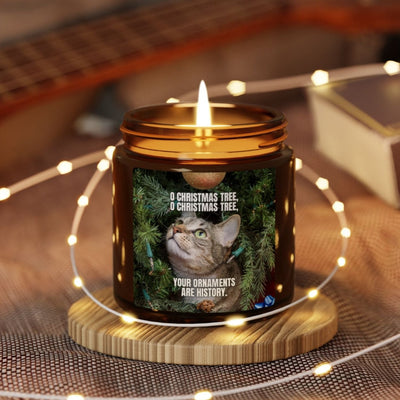 Bougie parfumée en soja O Christmas Tree - Pot en ambre