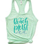 Beach Please Racerback Tank Top