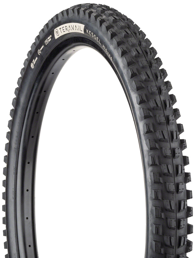 Teravail Kessel Tire - 27.5 x 2.5 Tubeless Folding Black