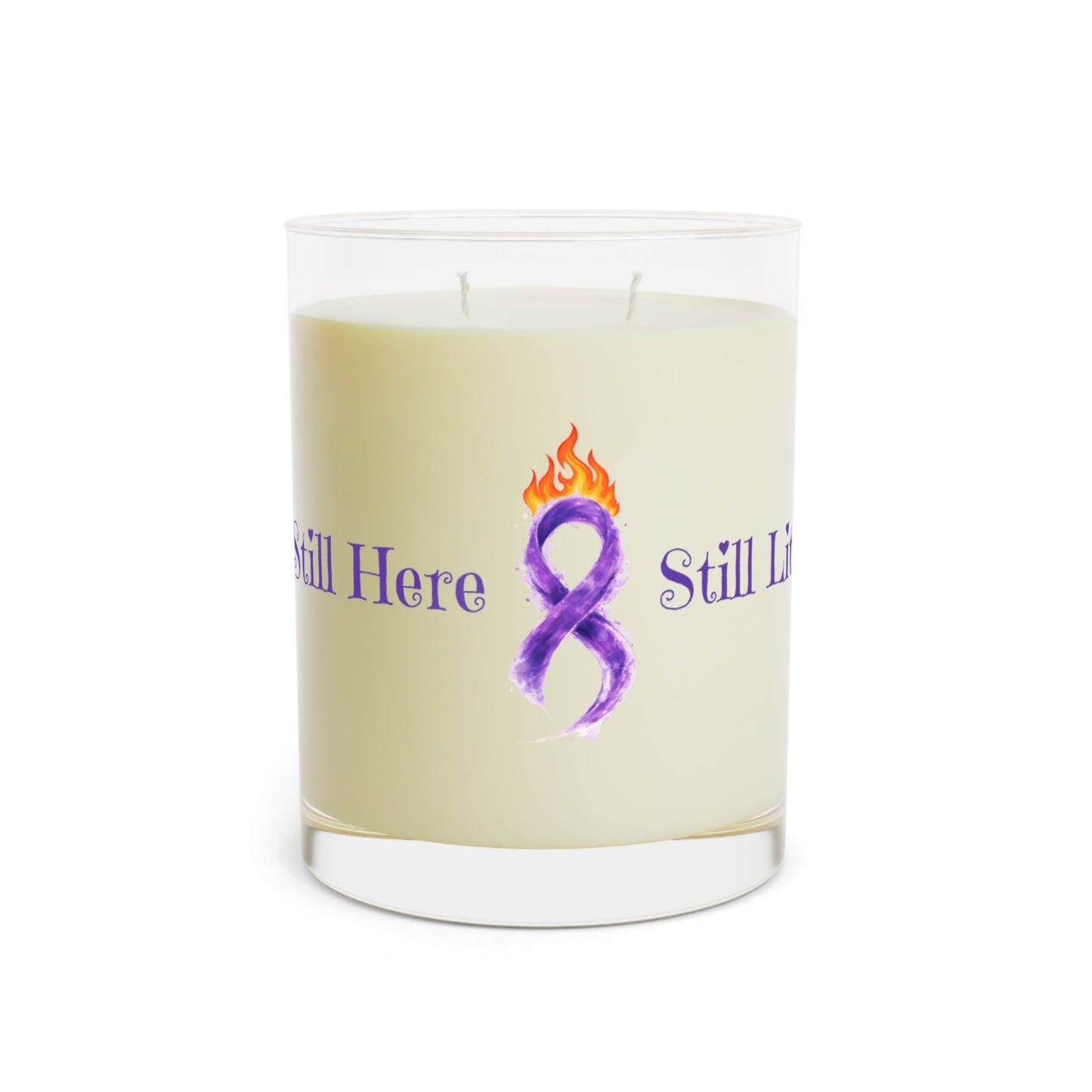 Aquí Seguimos, Aquí Brillando – Vela de Concienciación sobre la Epilepsia (11oz)