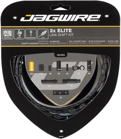 Jagwire Elite Link Shift Cable Kit for SRAM/Shimano - Polished Black