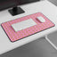 Tapis de bureau à motif de chat rose Blooming Chaos