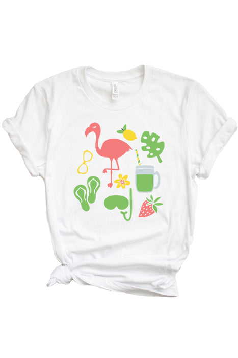 Flamingo Summer 1796 T-Shirt