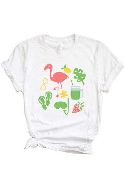 Flamingo Summer 1796 T-Shirt