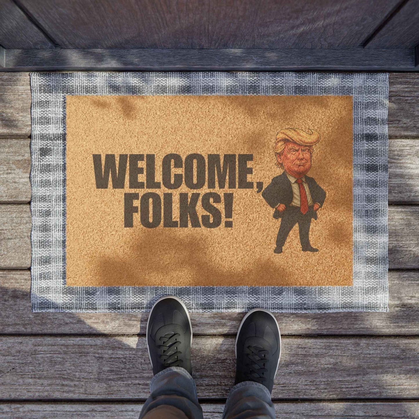 Huge Welcome Doormat – Bold Patriotic Entry Mat