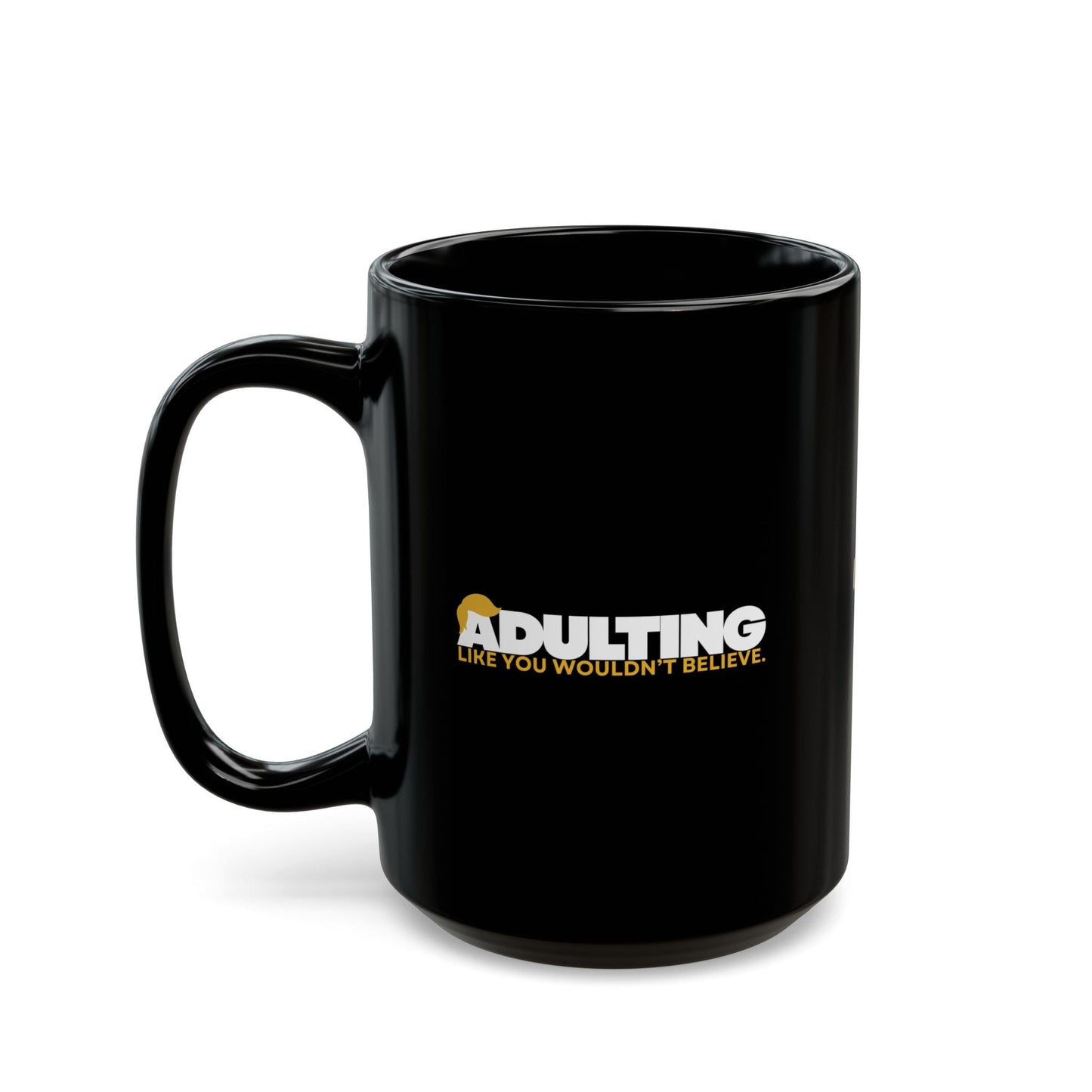 Mug en céramique noire Adulting - 11oz et 15oz
