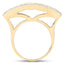 1.08 Carat Genuine Green Sapphire Sterling Silver Engagement Ring
