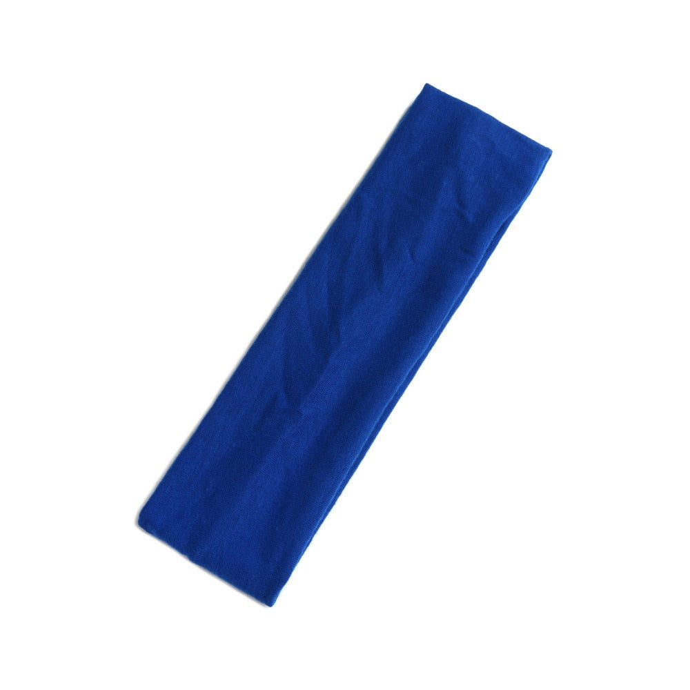 Simple Sports Headband Running Sports Anti Sweating Yoga Headband Unisex Solid Color Single Loop Headband - Korvel