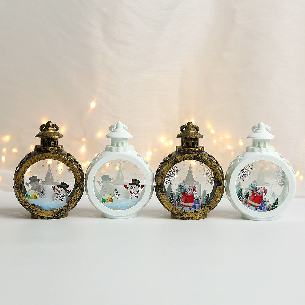 Christmas decorations, luminous night lights, pendant decorations, props, desktop candles, table lamps, and window displays - Korvel