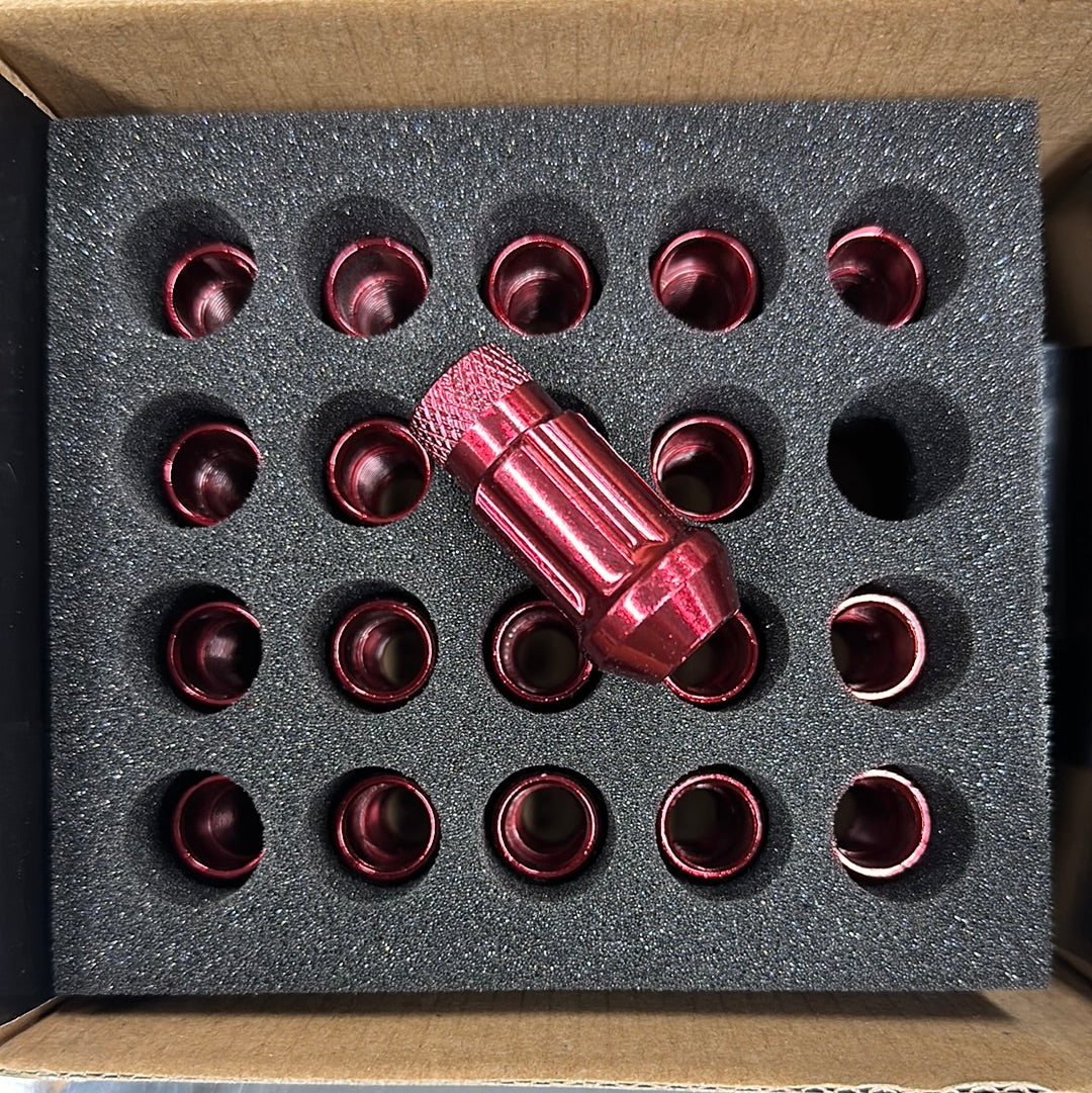 Premium NNR Type D Red Lug Nuts 12x1.5 - Enhanced Performance - Korvel