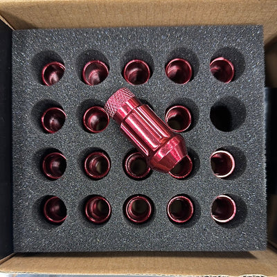 Premium NNR Type D Red Lug Nuts 12x1.5 - Enhanced Performance - Korvel